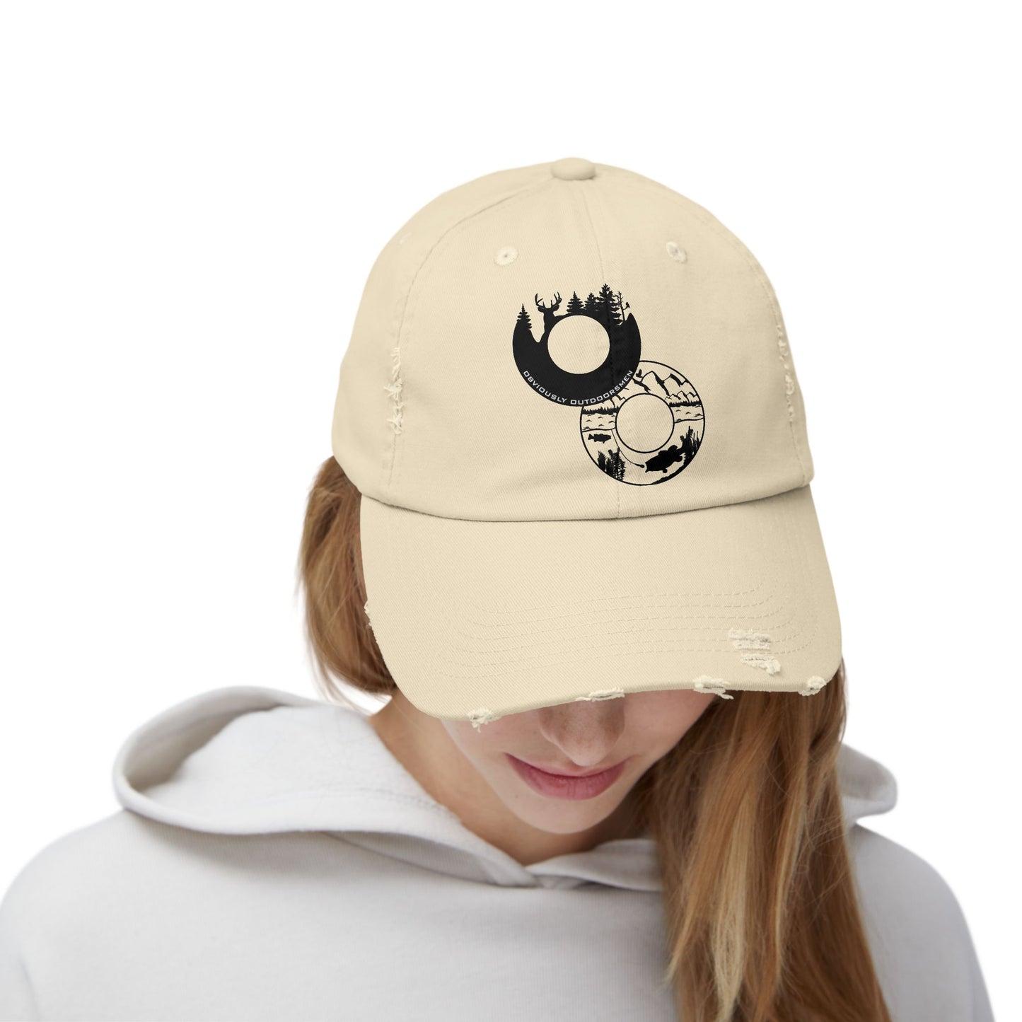 Obviously Outdoorsmen-Distressed Baseball Hat