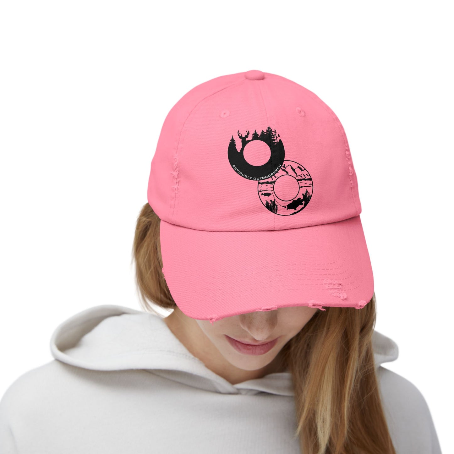 Obviously Outdoorsmen-Distressed Baseball Hat