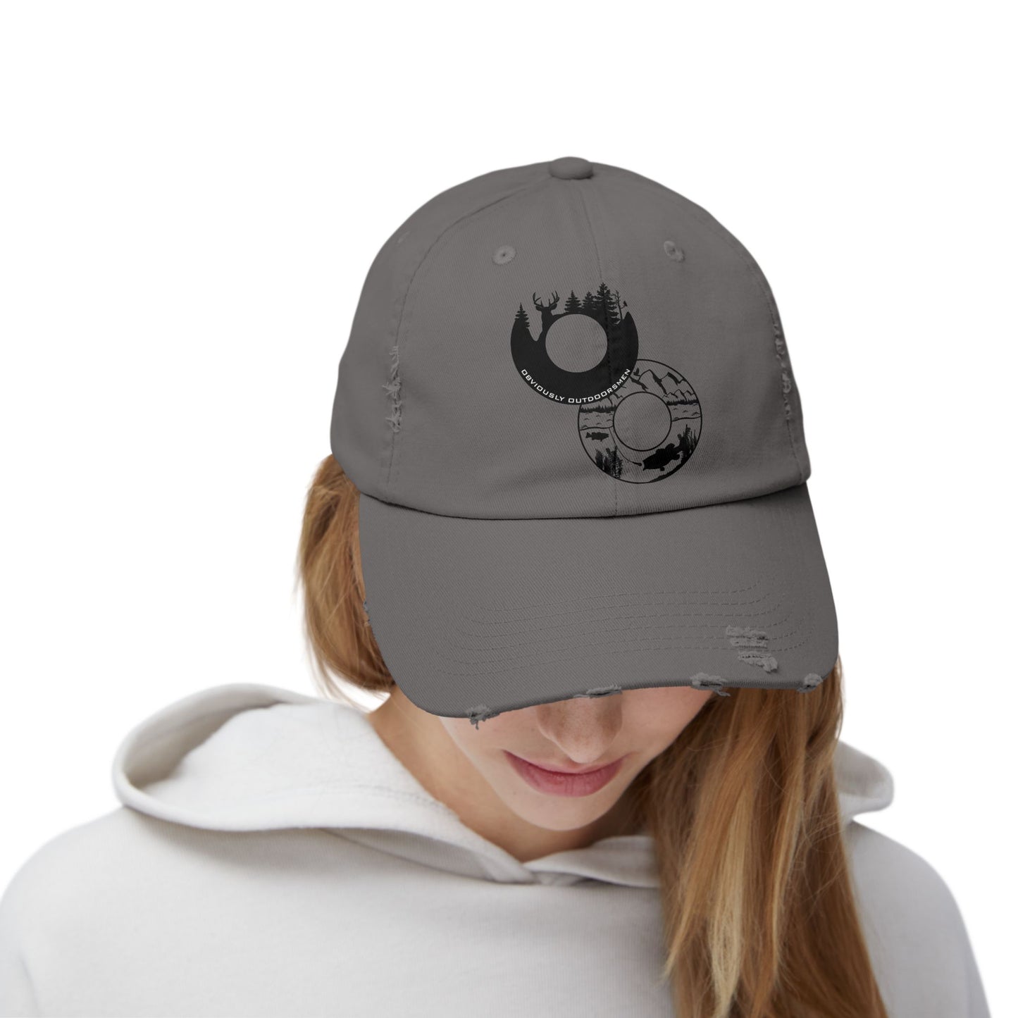 Obviously Outdoorsmen-Distressed Baseball Hat