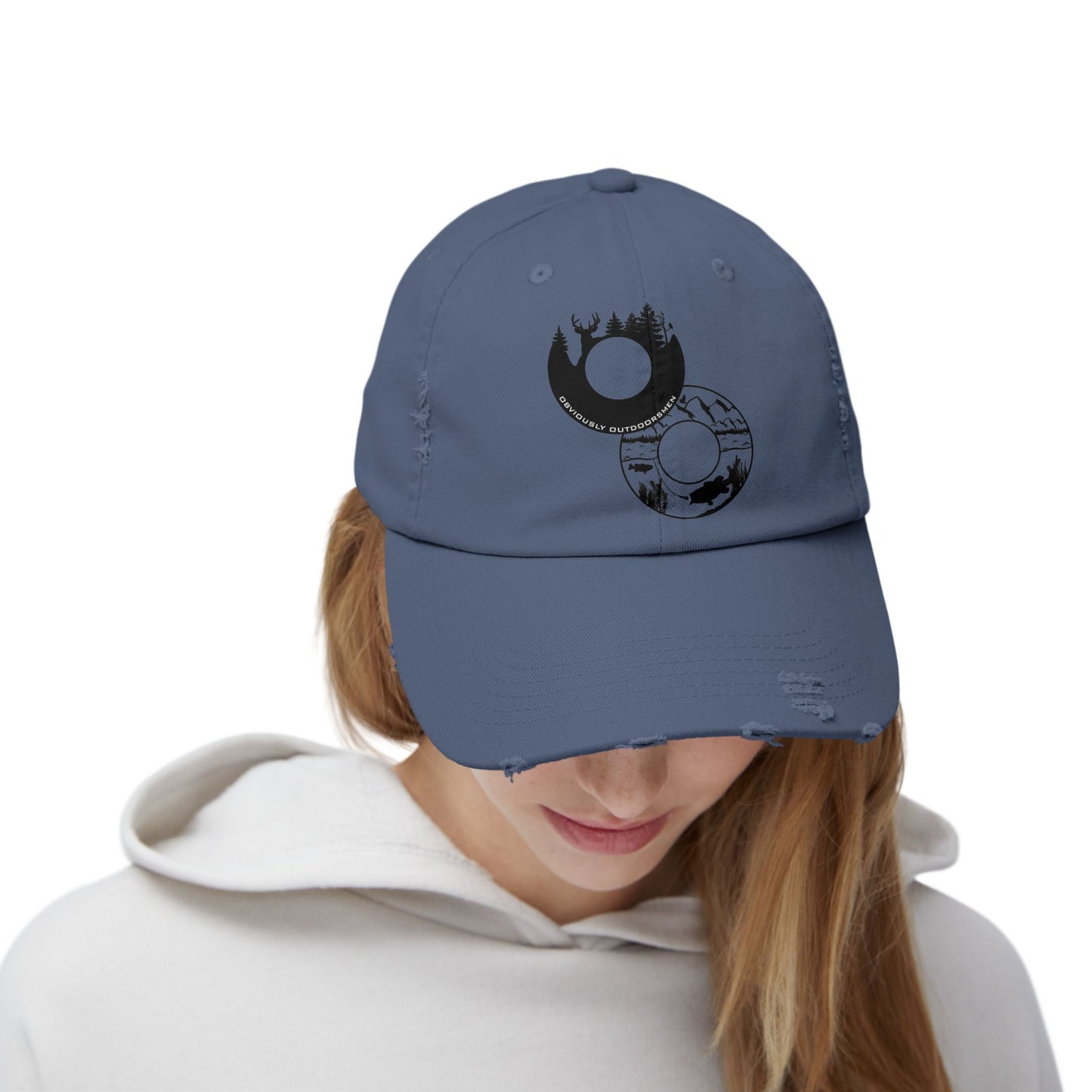 Obviously Outdoorsmen-Distressed Baseball Hat