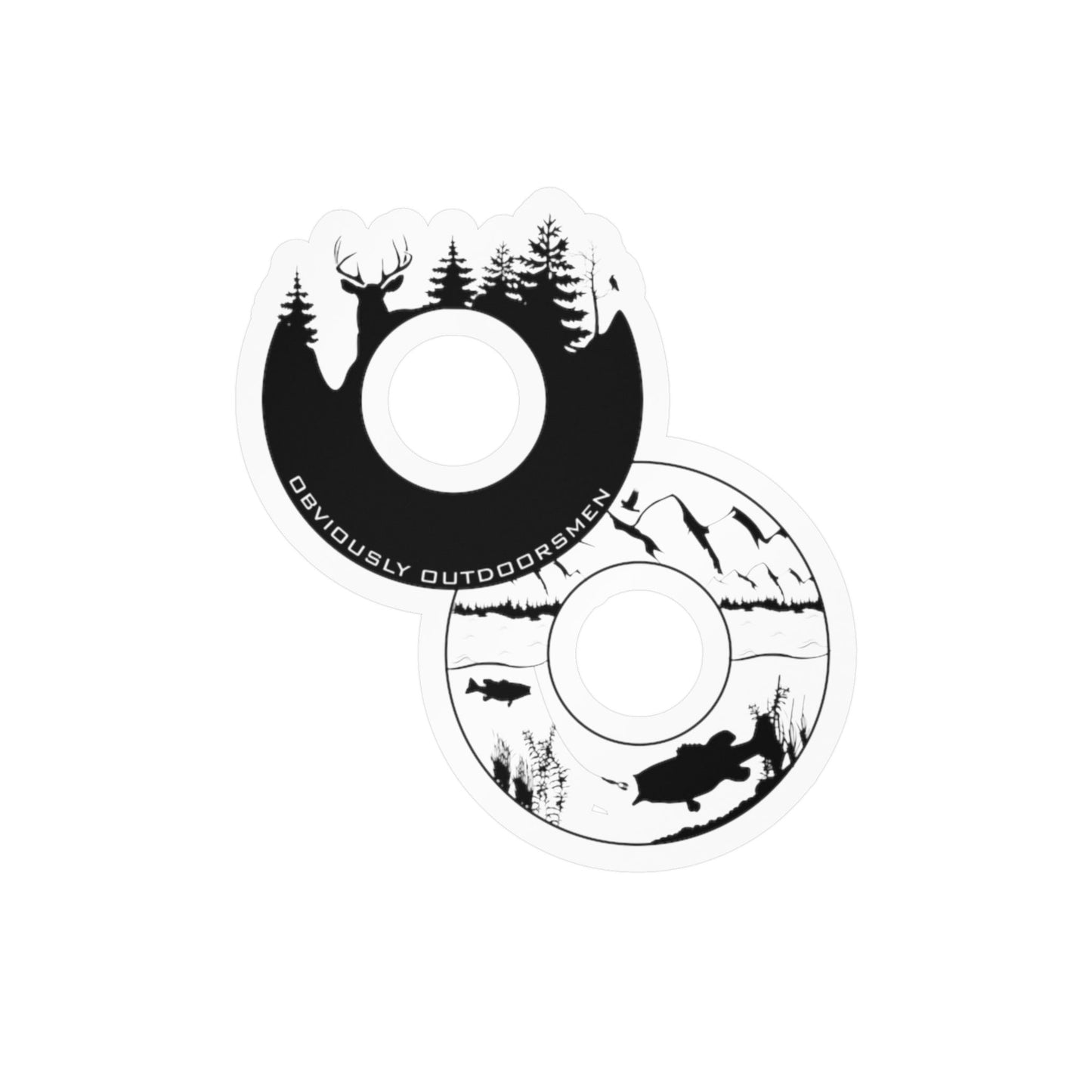 Obviously Outdoorsmen Sticker 3"x4"