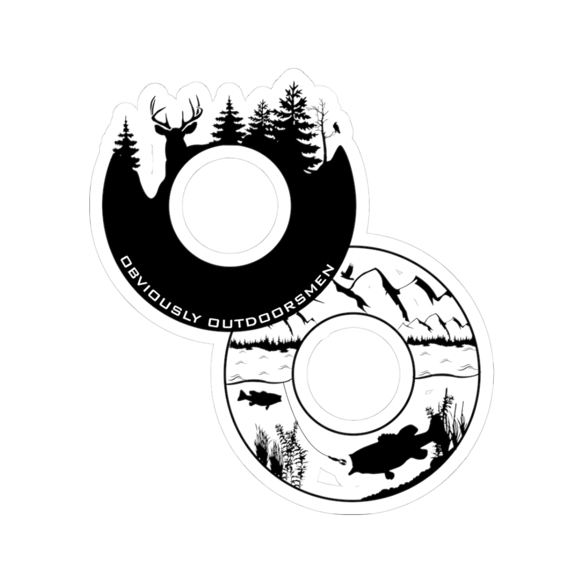 Obviously Outdoorsmen Sticker